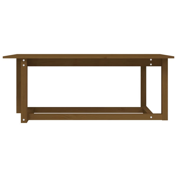 Massivholz Couchtisch Honigbraun 110x55 cm