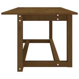Massivholz Couchtisch Honigbraun 110x55 cm