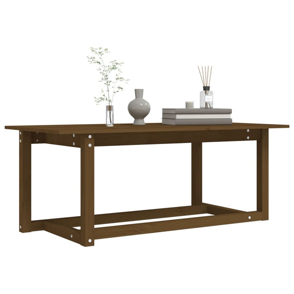 Massivholz Couchtisch Honigbraun 110x55 cm