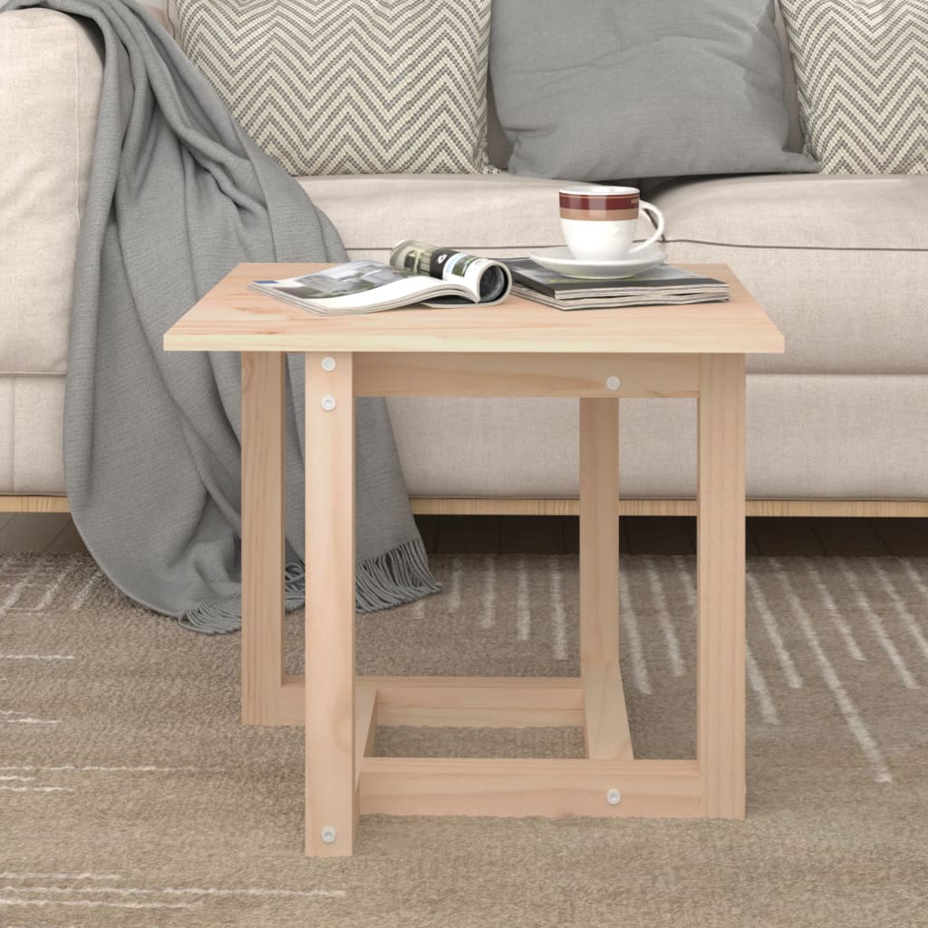 Couchtisch Kiefer Massivholz 50x50 cm