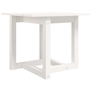 Couchtisch Weiß Kiefer Massivholz 50x50 cm
