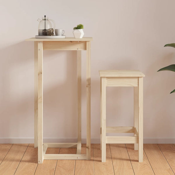 Bartisch Kiefer Massivholz 60x60x110 cm