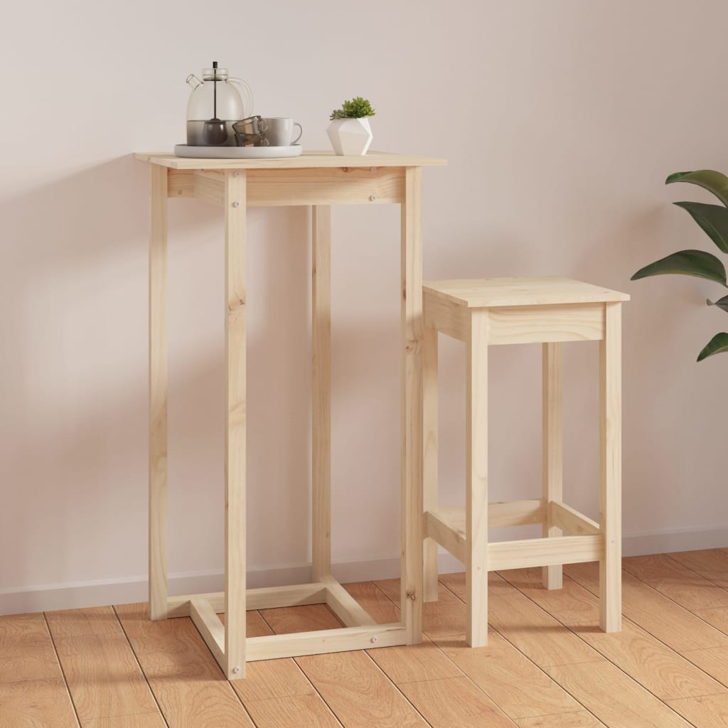Bartisch Kiefer Massivholz 60x60x110 cm