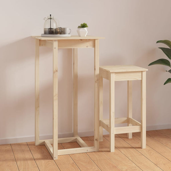 Bartisch Kiefer Massivholz 60x60x110 cm