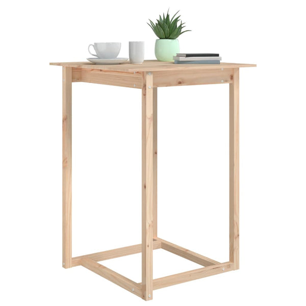 Massivholz Bartisch Kiefer, 80x80 cm