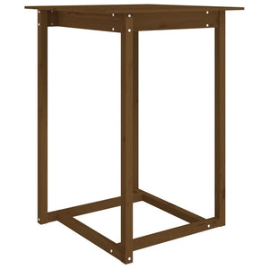 Bartisch Honigbraun 80x80 cm Kiefer Massivholz