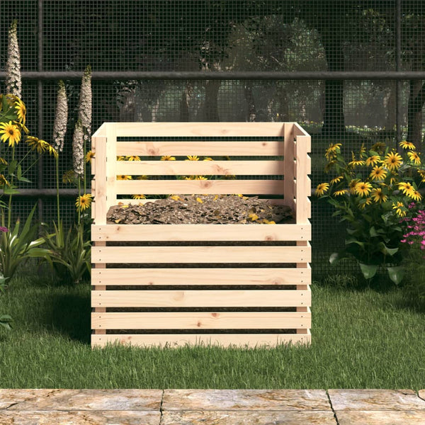 Holz Komposter Kiefer 80x80x78cm