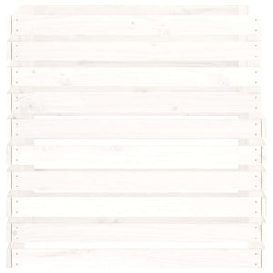 Weißer Holz Komposter 80x80x78cm