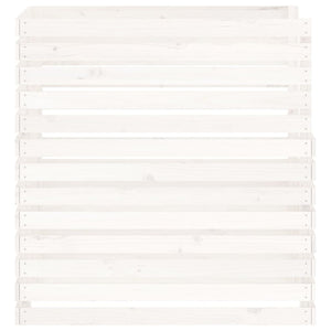 Weißer Holz Komposter 100x100x102cm