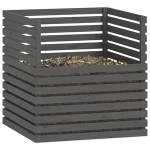 Grauer Holz Komposter 100x100x102cm