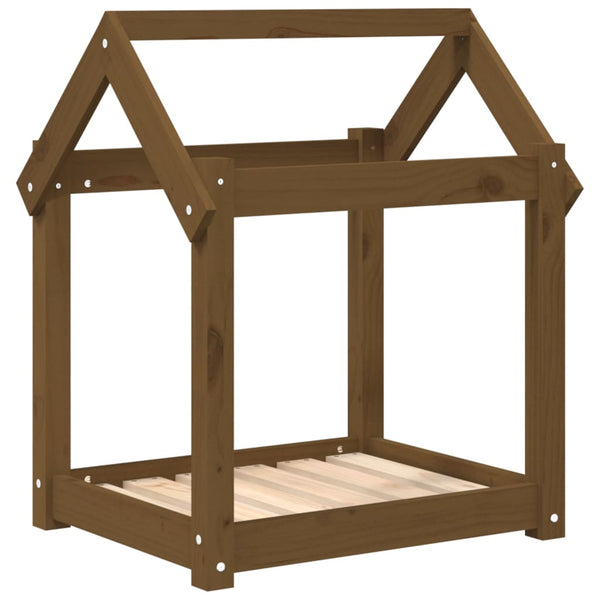 Hundebett Honigbraun Kiefer Massivholz