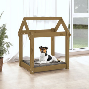 Hundebett Honigbraun Kiefer Massivholz
