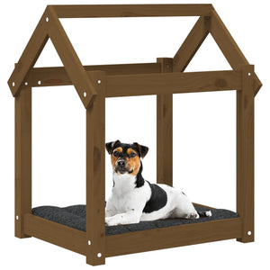 Hundebett Honigbraun Kiefer Massivholz