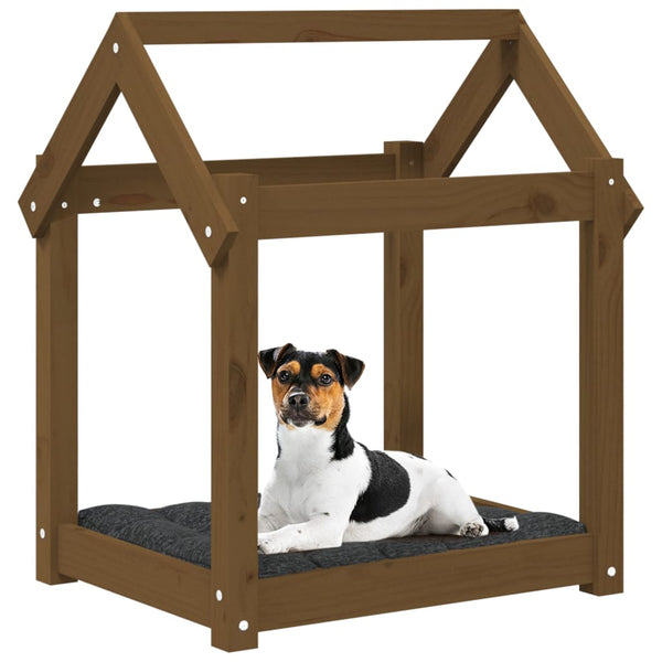 Hundebett Honigbraun Kiefer Massivholz