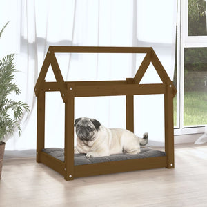 Hundebett Honigbraun Kiefer 71x55x70 cm