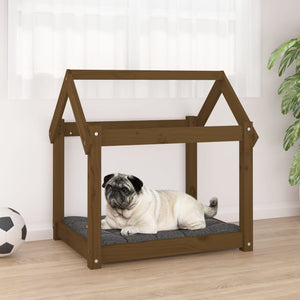 Hundebett Honigbraun Kiefer 71x55x70 cm