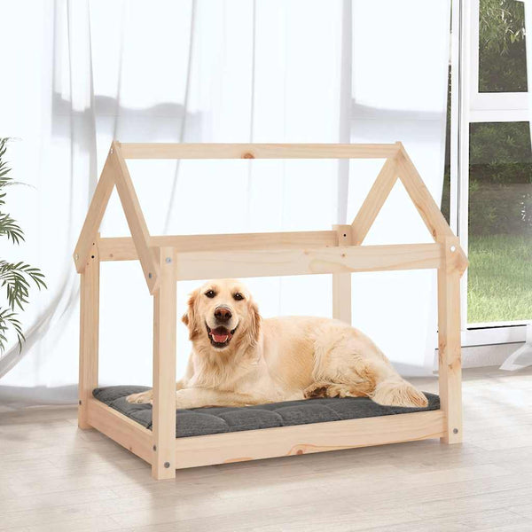 Hundebett Kiefernholz 81x60x70 cm