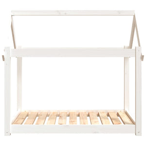 vidaXL Lit pour chien blanc 101x70x90 cm bois de pin massif