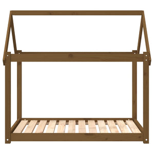 Hundebett Honigbraun Kiefer Massivholz 111x80 cm