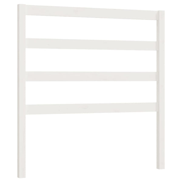 Weißes Kopfteil 95cm Kiefer Massivholz