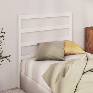Weißes Kopfteil 95cm Kiefer Massivholz