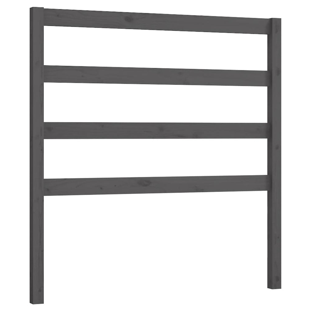 vidaXL Tête de lit gris 95x4x100 cm bois de pin massif