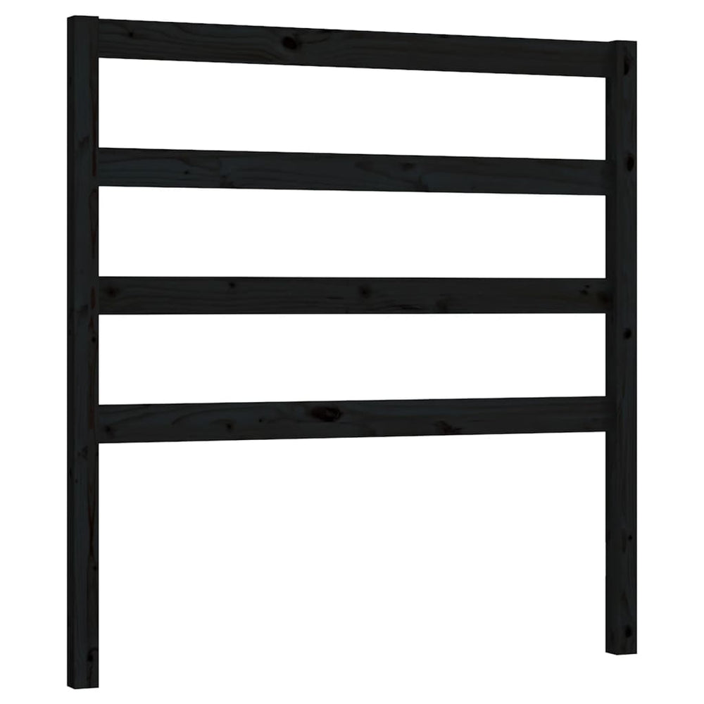 vidaXL Tête de lit Noir 95x4x100 cm Bois de pin massif