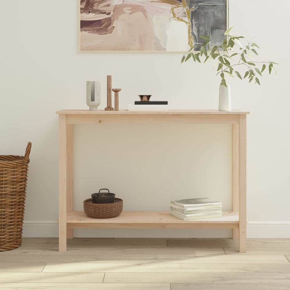 vidaXL Table console 110x40x80 cm Bois de pin massif