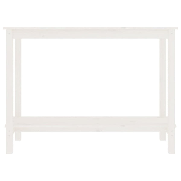 Weißer Konsolentisch aus Kiefernholz 110cm