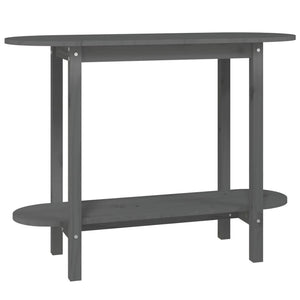 Grauer Konsolentisch 110 cm Kiefer Massivholz