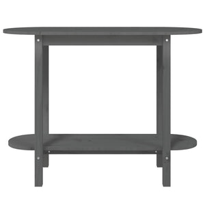 Grauer Konsolentisch 110 cm Kiefer Massivholz