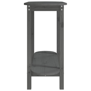 Grauer Konsolentisch 110 cm Kiefer Massivholz
