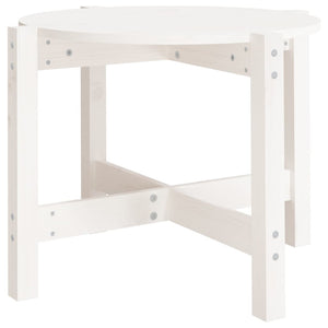 Weißer Couchtisch Kiefer Massivholz Ø 62,5cm