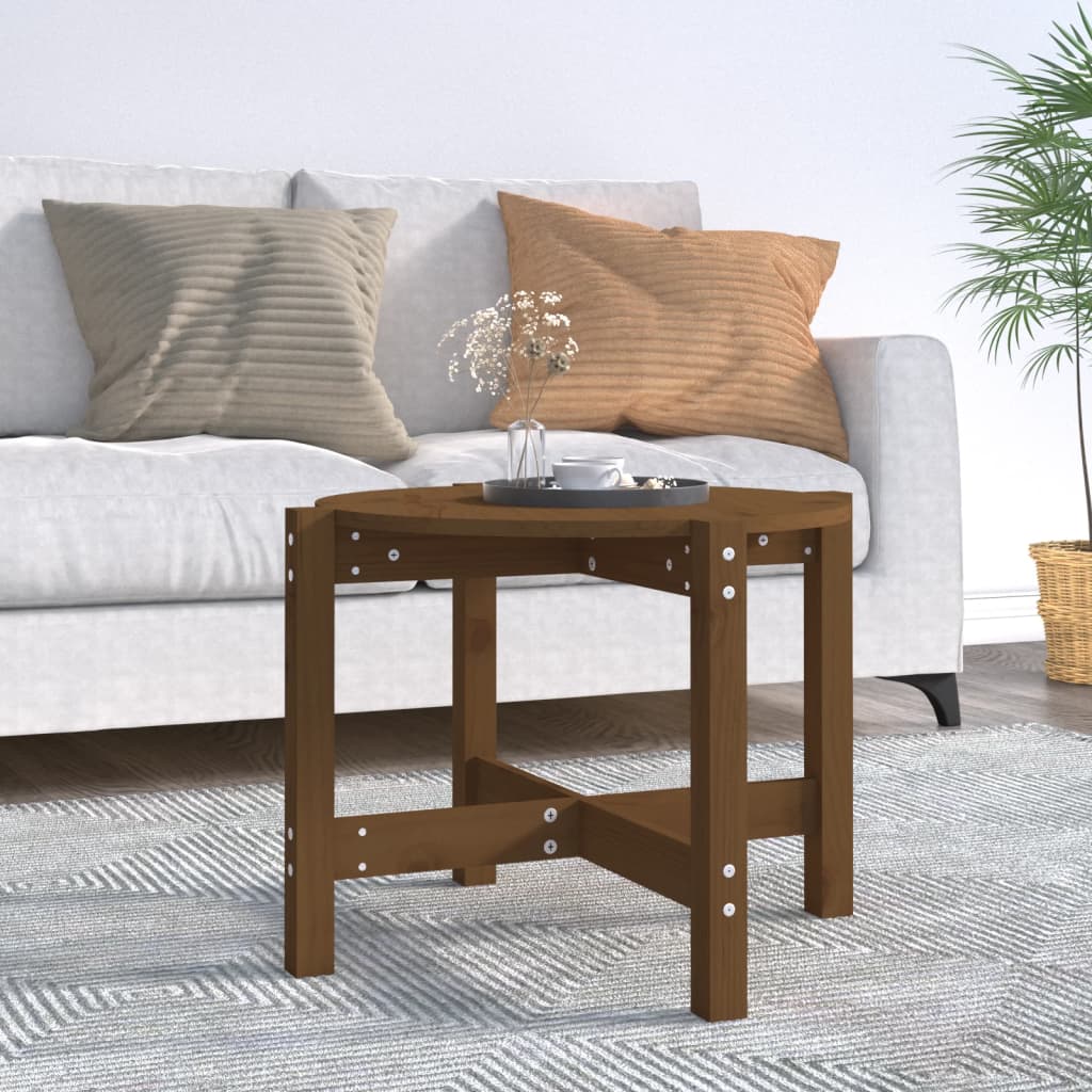 Couchtisch Honigbraun Massivholz Kiefer