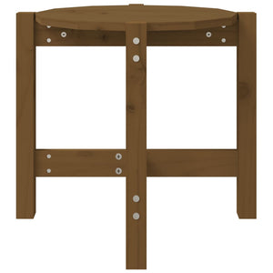 Couchtisch Honigbraun Kiefer Massivholz Ø52,5cm