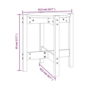 Weißer Couchtisch Kiefer Massivholz Ø42,5cm