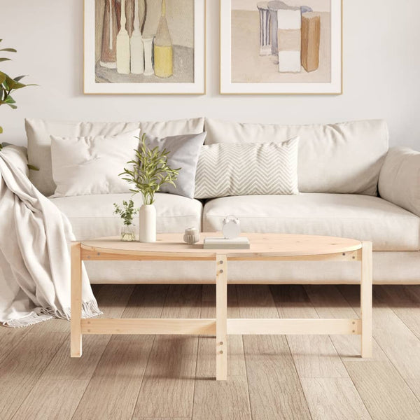 Couchtisch Kiefer Massivholz 118x63 cm