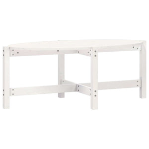 Weißer Couchtisch Kiefer Massivholz 118x63 cm