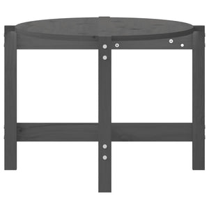 Grauer Couchtisch 118x63cm Kiefer Massivholz
