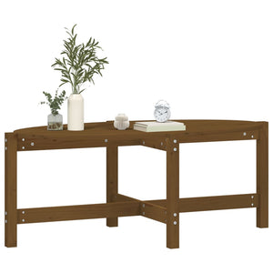 Honigbrauner Couchtisch Kiefer Massivholz 118 cm