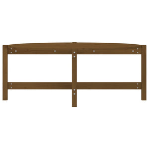 Honigbrauner Couchtisch Kiefer Massivholz 118 cm