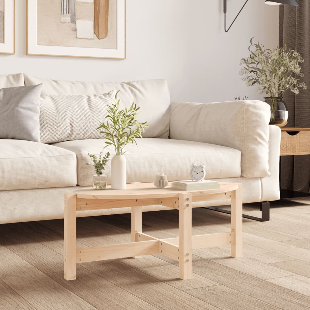 Couchtisch Kiefer Massivholz 87x48 cm