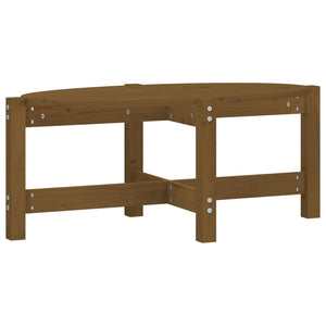 Honigbrauner Couchtisch Kiefer Massivholz 87x48 cm