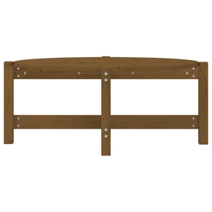 Honigbrauner Couchtisch Kiefer Massivholz 87x48 cm