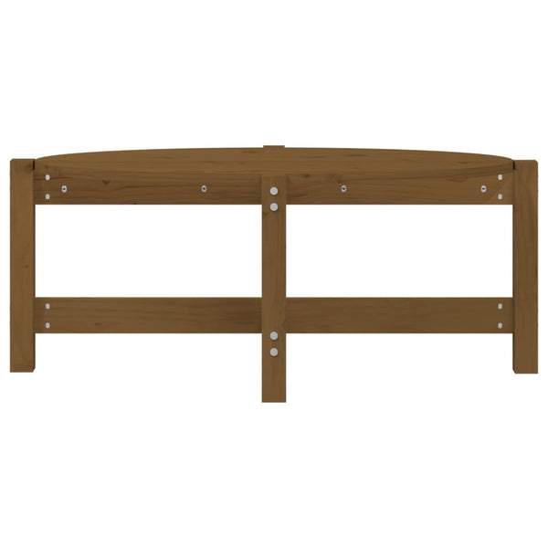 Honigbrauner Couchtisch Kiefer Massivholz 87x48 cm
