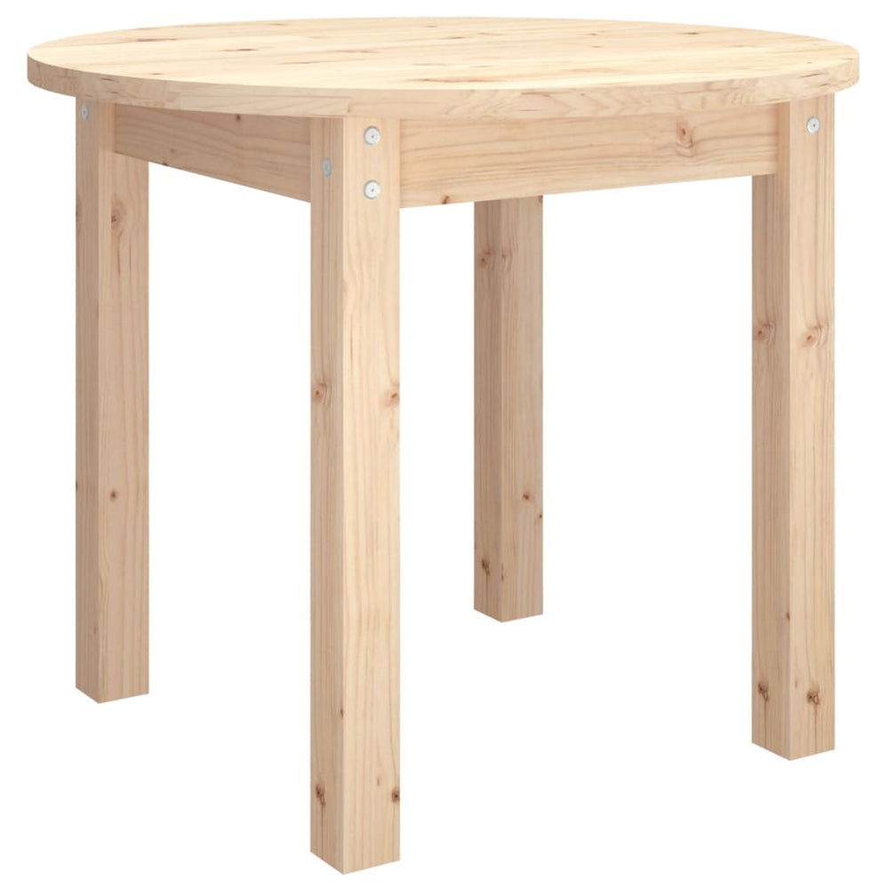 vidaXL Coffee Table Ø 55x45 cm Solid Pine Wood