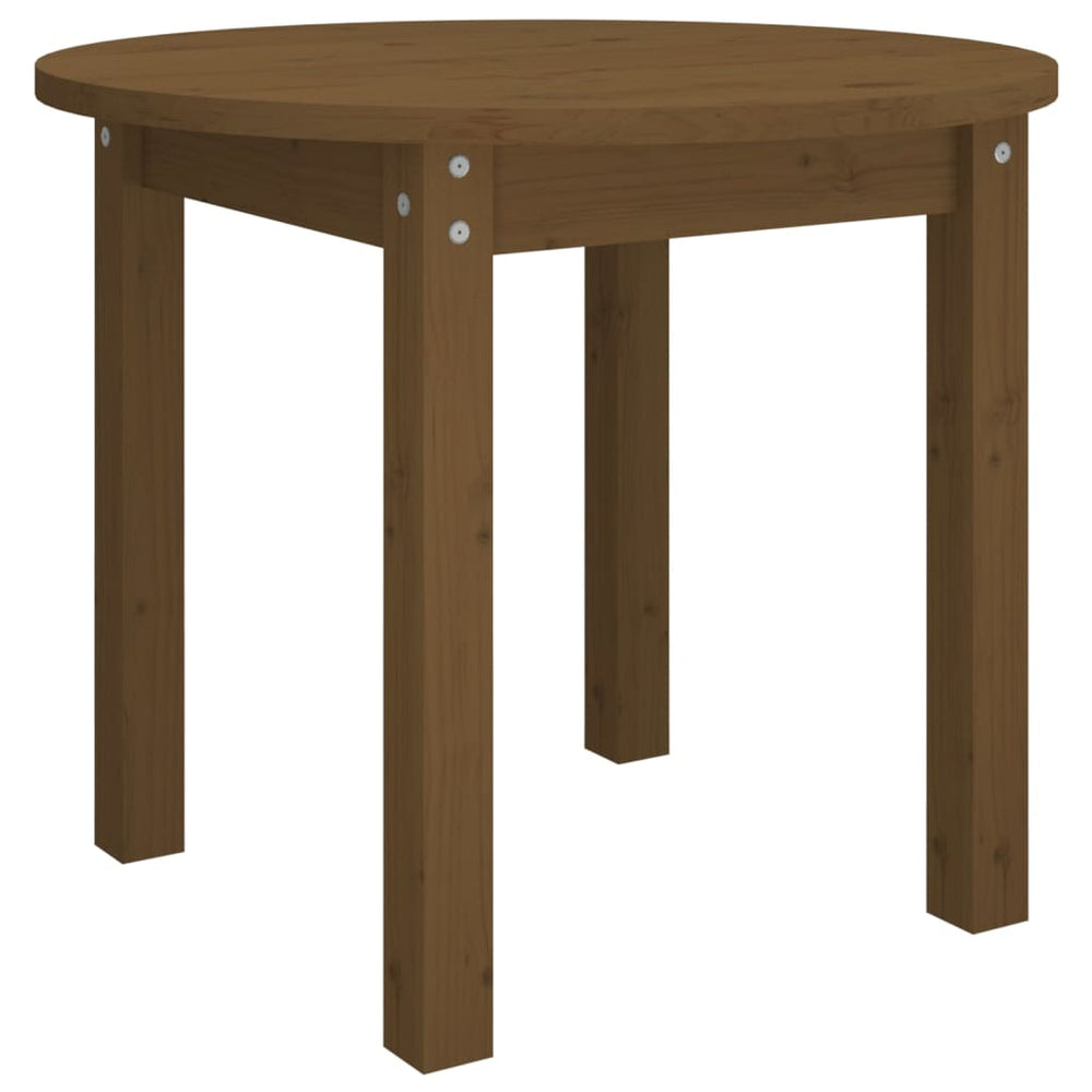 vidaXL Coffee Table Honey Brown Ø 55x45 cm Solid Pine Wood