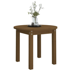 Couchtisch Honigbraun Massivholz Kiefer Ø 55cm