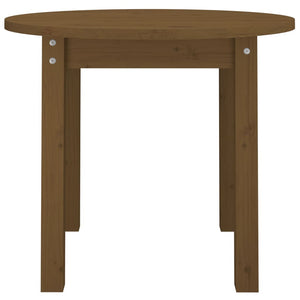 Couchtisch Honigbraun Massivholz Kiefer Ø 55cm