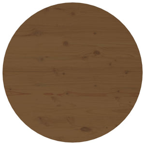 Couchtisch Honigbraun Massivholz Kiefer Ø 55cm